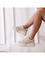 Lov'it Sneakersy w kolorze beżowym rozmiar: 40. Brązowe trampki Lovit, bez wzorów, bez zapięcia. Za 104.99 zł.