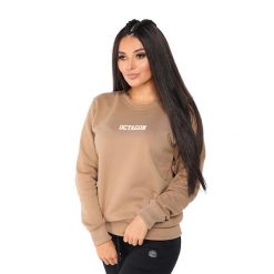 Bluza dresowa bez kaptura damska Octagon Little. Brązowe bluzy OCTAGON, xl, bez wzorów, z dresówki, bez kaptura. Za 94.99 zł.