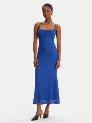 BARDOT Sukienka koktajlowa Adoni Mesh 57998DB1 Niebieski Regular Fit. Niebieskie sukienki Bardot, bez wzorów, z meshu, wizytowe, bez kołnierzyka, bez ramiączek. Za 489.99 zł.