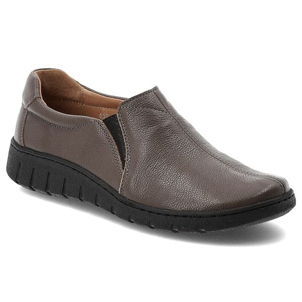 Brązowe Półbuty Wasak Wsuwane Skórzane Obuwie Damskie. Brązowe półbuty wsuwane Wasak, bez wzorów, z jeansu, eleganckie, bez obcasa, na płaskiej podeszwie, bez zapięcia. Za 309.00 zł.