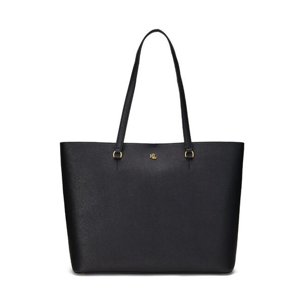 Torebka LAUREN RALPH LAUREN. Czarne shopper Lauren Ralph Lauren, bez wzorów, bez dodatków. Za 909.99 zł.