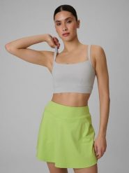 4F Biustonosz treningowy z niskim wsparciem damski - szary M. Szare bielizna sportowa 4f, m, bez wzorów, z gumy. Za 129.99 zł.