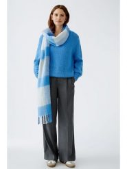 Oui Szal w kolorze niebiesko-białym rozmiar: onesize. Białe szaliki Oui, bez wzorów. Za 122.96 zł.