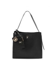 Beverly Hills Polo Club Torebka BHPC-W-05-A23 Czarny. Czarne torebki klasyczne Beverly Hills Polo Club, bez wzorów, z materiału, bez dodatków. Za 219.99 zł.