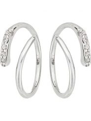 ATELIER DU DIAMANT Złote kolczyki "Joli tourbillon diamant" z diamentami rozmiar: onesize. Szare kolczyki ATELIER DU DIAMANT, z diamentem, złote, z zapięciem typu bigiel. Za 739.99 zł.