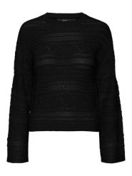 Vero Moda Sweter w kolorze czarnym rozmiar: XS. Czarne swetry Vero Moda, xs, bez wzorów, ze splotem, bez ramiączek. Za 48.39 zł.