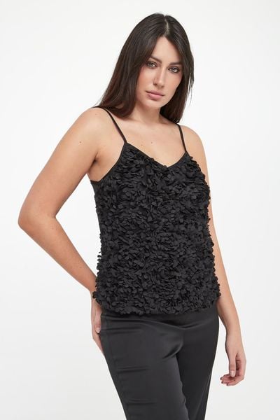 Top damski z kwiatami TWINSET ACTITUDE. Topy Twinset Milano, l, bez wzorów, bez kołnierzyka, bez ramiączek. Za 529.00 zł.