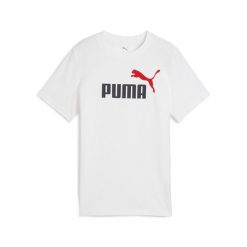 Młodzieżowa koszulka Essentials Colour z logo No.1 PUMA White. Biała bluzki Puma, m, bez wzorów, z gumy, młodzieżowe, bez kołnierzyka, bez ramiączek. Za 190.00 zł.