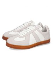 MELVIN & HAMILTON Skórzane sneakersy "Milani 1" w kolorze beżowo-białym rozmiar: 36. Białe trampki Melvin & Hamilton, bez wzorów, ze skóry, bez zapięcia. Za 469.99 zł.