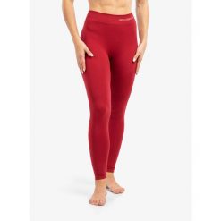 Legginsy termoaktywne damskie Brubeck Extreme Thermo Pant. Czerwone legginsy Brubeck, l, bez wzorów. Za 114.99 zł.