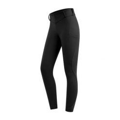 Damskie legginsy jeździeckie z pełną przyczepnością ELT Rena thermique. Czarne legginsy ELT, l, bez wzorów, z elastanu. Za 491.00 zł.