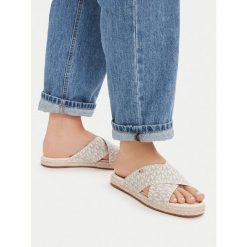 Klapki MICHAEL Michael Kors. Białe klapki MICHAEL Michael Kors, bez wzorów, bez obcasa. Za 337.99 zł.