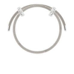 Bransoletka Liana, posrebrzana w kolorze jasnoszarym. Szare bransoletki Lilou, posrebrzane. Za 139.00 zł.
