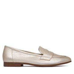 Lordsy Caprice. Szare lordsy Caprice, bez wzorów, bez obcasa, bez zapięcia. Za 399.99 zł.