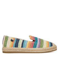 Espadryle Roxy. Niebieskie espadryle Roxy, bez wzorów, bez obcasa, bez zapięcia. Za 99.99 zł.