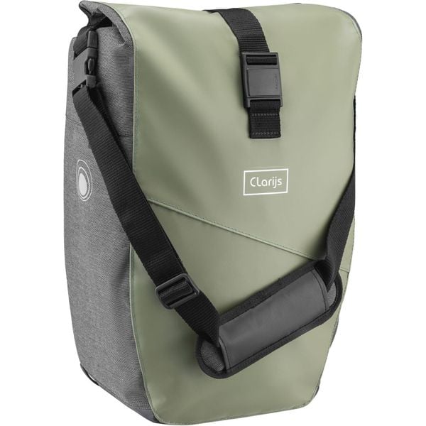 Clarijs Solobag 24L oliwkowo-szara torba rowerowa. Szare torby na ramię ZSPORT, bez wzorów, z materiału, na ramię, bez dodatków. Za 381.95 zł.