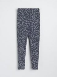 Bawełniane legginsy ze wzorkiem - szary. Szare legginsy Sinsay, l, bez wzorów, z bawełny. Za 29.99 zł.