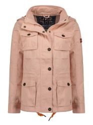Geographical Norway Kurtka przejściowa "Arouchka" w kolorze jasnoróżowym rozmiar: M. Różowe kurtki Geographical Norway, m, z aplikacjami, bez kaptura. Za 173.99 zł.