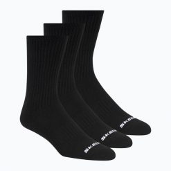 Skarpety SKECHERS Non Tery Crew Arch Support 3. Czarne skarpety Skechers, bez wzorów, z bawełny. Za 62.99 zł.