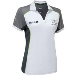 Koszulka Bentley Motorsport Wmns Team Polo, Kobiety. Białe koszulki polo Bentley, xl, bez wzorów, z poliesteru, bez kołnierzyka, bez ramiączek. Za 290.00 zł.