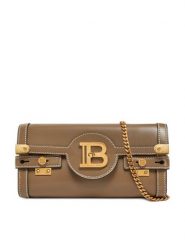 Balmain Torebka DN1LE596LSLX Brązowy. Brązowe torebki klasyczne Balmain, bez wzorów, ze skóry, bez dodatków. Za 4,139.00 zł.