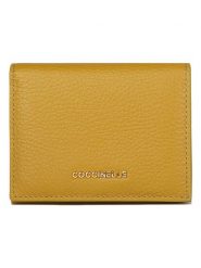 COCCINELLE Skórzane etui w kolorze żółtym na karty - 11 x 9 cm rozmiar: onesize. Żółte portfele Coccinelle, bez wzorów, z materiału. Za 242.13 zł.