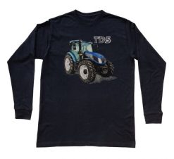 New Holland — bluzka z długim rękawem (Rozmiar: 3 - 4 lata; Kolor koszulki: czarny; Rodzaj nadruku: New Holland). Czarne bluzki nikiniki, s, bez wzorów, z bawełny, bez kołnierzyka, bez ramiączek. Za 79.00 zł.
