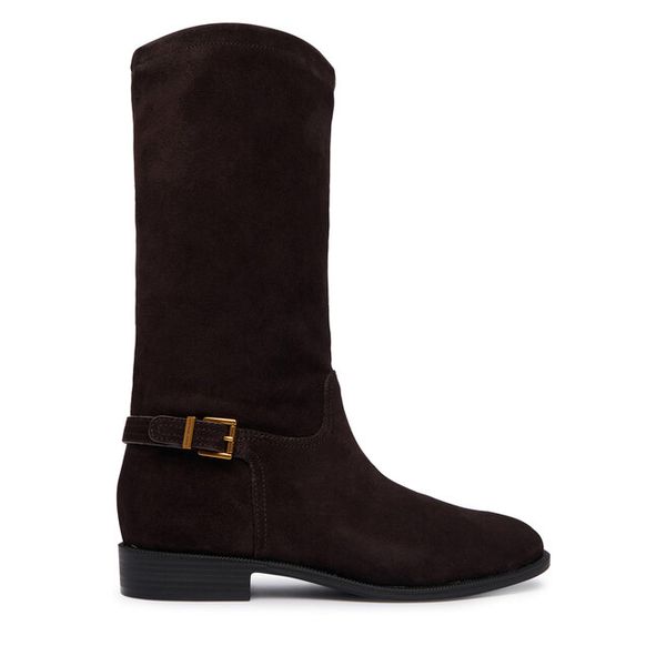 Kozaki MICHAEL Michael Kors. Brązowe kozaki MICHAEL Michael Kors, bez obcasa, na płaskiej podeszwie, bez zapięcia. Za 1,129.00 zł.