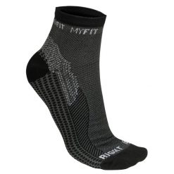 Skarpetki Myfit Race. Czarne skarpety MYFIT, bez wzorów. Za 136.00 zł.