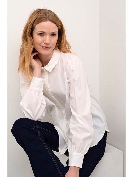 Cream Bluzka w kolorze kremowym rozmiar: 40. Brązowe bluzki Cream, bez wzorów, bez kołnierzyka, bez ramiączek. Za 105.63 zł.