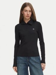 Calvin Klein Jeans Bluzka Henley LV047H203G Czarny Slim Fit. Czarne bluzki Calvin Klein Jeans, l, bez wzorów, z bawełny, bez kołnierzyka, bez ramiączek. Za 249.99 zł.