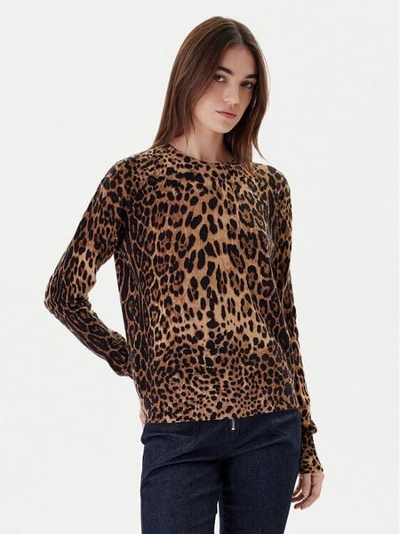 ViCOLO Sweter 22061F Brązowy Regular Fit. Brązowe swetry ViCOLO, m, bez wzorów, z wełny, bez ramiączek. Za 259.99 zł.