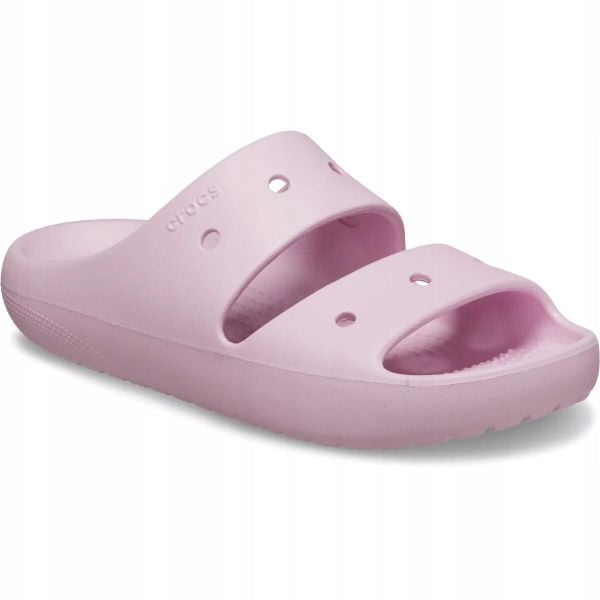 Klapki Dla Dorosłych Crocs Classic V2. Brązowe klapki Crocs, bez wzorów, z materiału, bez obcasa. Za 118.99 zł.
