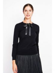 ASSUILI Sweter w kolorze czarnym rozmiar: 42. Czarne swetry Assuili, bez wzorów, bez ramiączek. Za 152.26 zł.