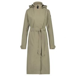 Trench Coat Long Rain Jacket Women Pistachio Green. Zielone kurtki sportowe AGU, bez wzorów, bez kaptura, rowerowe. Za 702.20 zł.