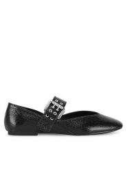 DeeZee Baleriny HY23066-1 Czarny. Czarne baleriny DeeZee, bez wzorów, z materiału, bez obcasa. Za 99.99 zł.