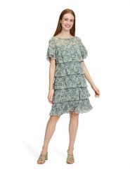 Vera Mont Sukienka w kolorze zielonym rozmiar: 38. Zielone sukienki Vera Mont, na co dzień, bez wzorów, bez kołnierzyka, bez ramiączek, mini, proste. Za 252.99 zł.