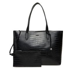 Torebka Aldo. Czarne shopper Aldo, bez wzorów, bez dodatków. Za 359.99 zł.