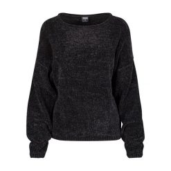 Bluza damska Urban Classic chenille. Czarne bluzy Urban Classics, bez wzorów, bez kaptura. Za 221.50 zł.