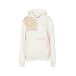 Damska bluza z kapturem Puma Paisley biało-różowa. Białe bluzy Puma, s, bez wzorów, z bawełny, z kapturem. Za 130.25 zł.