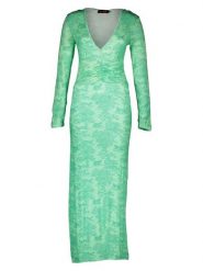 Miss goodlife Sukienka "Green Jungle" w kolorze zielonym rozmiar: XL. Zielone sukienki miss goodlife, xl, bez wzorów, z bawełny, bez kołnierzyka, bez ramiączek, maxi. Za 186.19 zł.