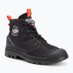 Buty Palladium Pampa Lite Travel VT black. Czarne trekkingi Palladium, trekkingowe. Za 469.99 zł.