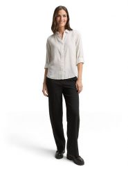 Tom Tailor Bluzka w kolorze kremowym rozmiar: 44. Brązowe bluzki Tom Tailor, bez wzorów, bez kołnierzyka, bez ramiączek. Za 87.61 zł.