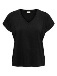 JDY Koszulka w kolorze czarnym rozmiar: L. Czarne bluzki JDY, l, bez wzorów, bez kołnierzyka, bez ramiączek. Za 52.55 zł.