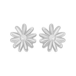 Kolczyki Flowers Etincelle srebrne. Szare kolczyki Lilou, srebrne, na sztyftcie. Za 169.00 zł.