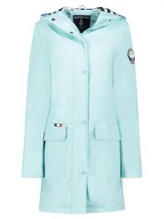 Geographical Norway Parka "Curieuse" w kolorze turkusowym rozmiar: M. Niebieskie parki Geographical Norway, m, bez kaptura. Za 177.32 zł.