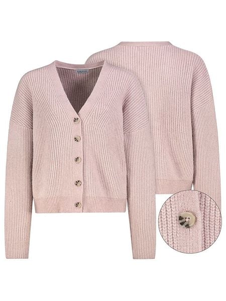 Sublevel Kardigan w kolorze jasnoróżowym rozmiar: XXL. Różowe kardigany Sublevel, xxl, bez wzorów, ze splotem. Za 139.54 zł.