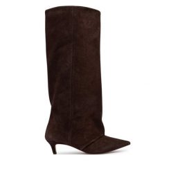 Kozaki Steve Madden. Brązowe kozaki Steve Madden, bez obcasa, na płaskiej podeszwie, bez zapięcia. Za 1,159.00 zł.