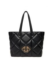 LOVE MOSCHINO Torebka JC4120PP0NLC0000 Czarny. Czarne shopper Love Moschino, bez wzorów, ze skóry, bez dodatków. Za 1,059.00 zł.