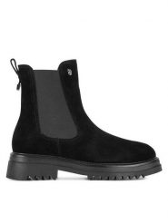 MEXX Sztyblety MX/004C-WB Czarny. Czarne botki Mexx, bez wzorów, ze skóry, bez obcasa, na płaskiej podeszwie, bez zapięcia. Za 349.99 zł.